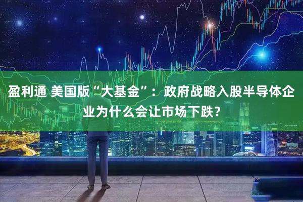 盈利通 美国版“大基金”：政府战略入股半导体企业为什么会让市场下跌？